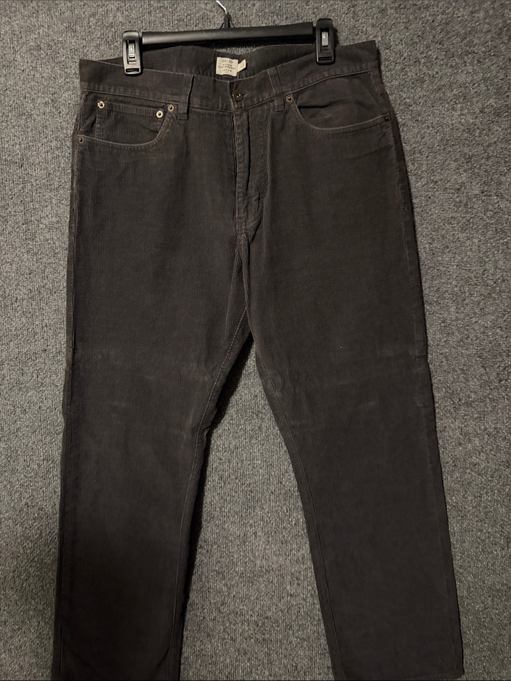 J. Crew Men's Brown Corduroy Pants, 33x30